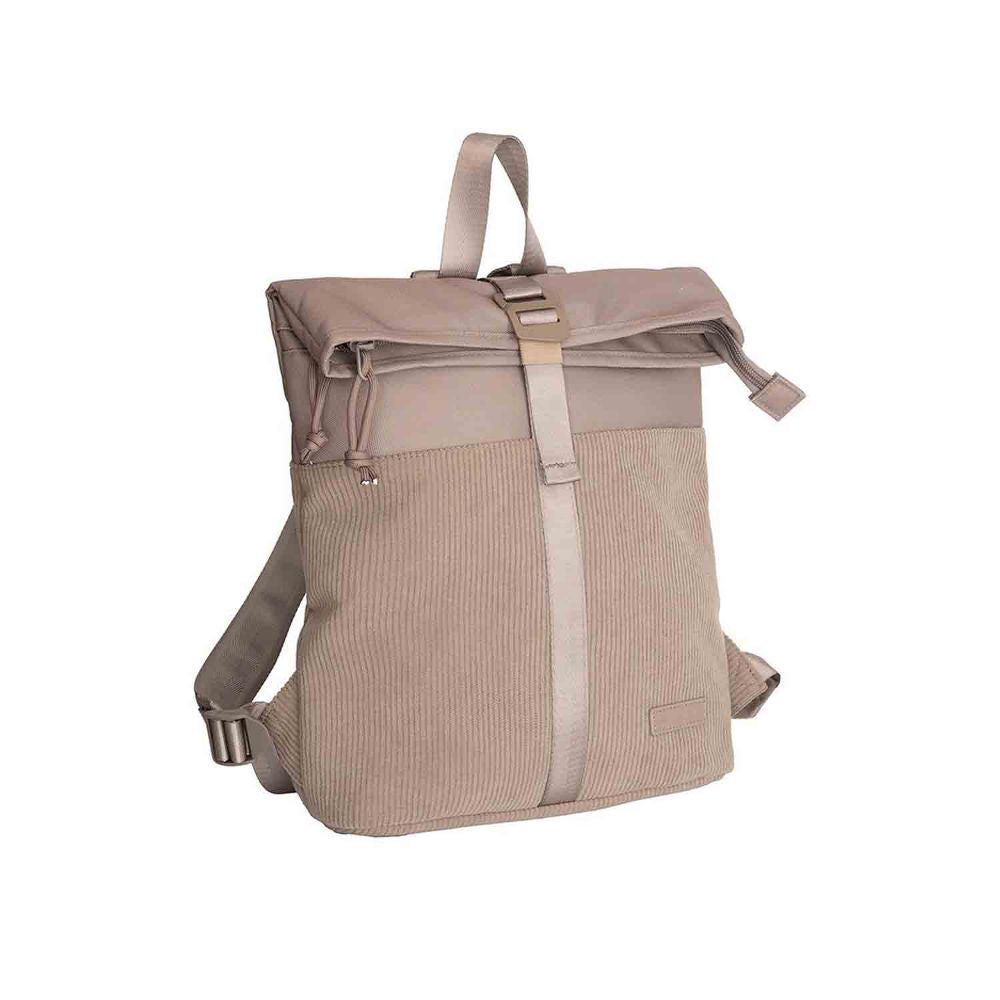 New Rebels Ribbi Los Angeles Taupe Rolltop Rucksack Mini