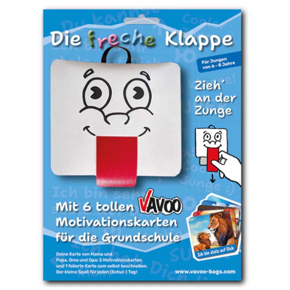 Vavoo Freche Klappe Blau Motivationskarten Set 5tlg.