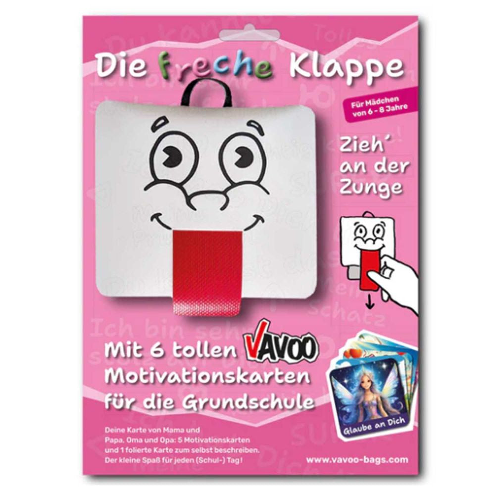 Vavoo Freche Klappe Pink Motivationskarten Set 5tlg.