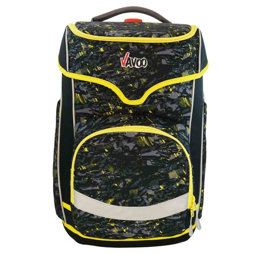 Vavoo Quin Pro Yellow Gravel Ninja Schulranzen Set 7tlg.