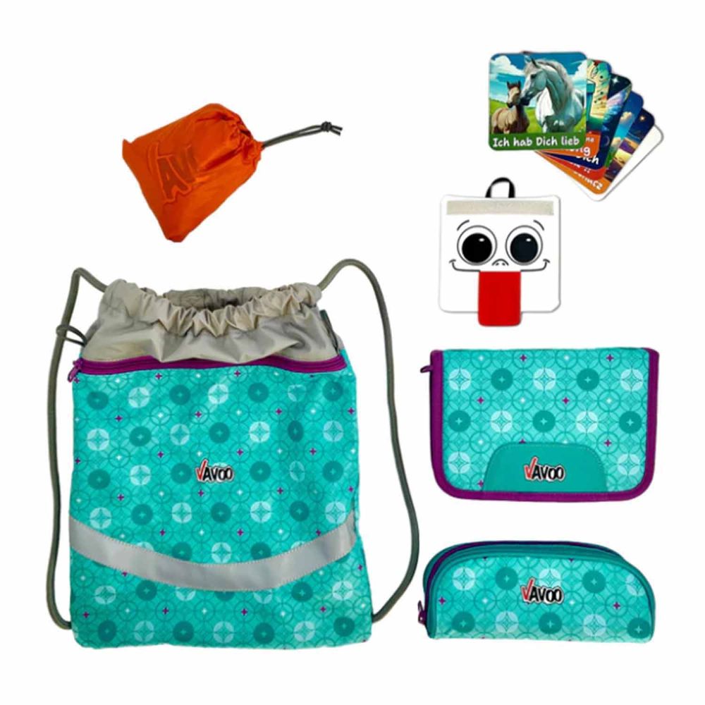 Vavoo Quin Pro Ornaments Unicorn Schulranzen Set 7tlg.