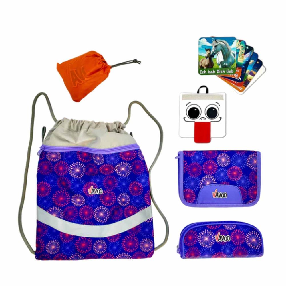 Vavoo Quin Pro Twinkle Butterfly Schulranzen Set 7tlg.