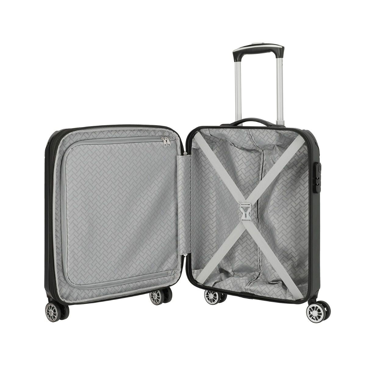 Travelite City Anthrazit 4-Rollen Trolley S 55cm