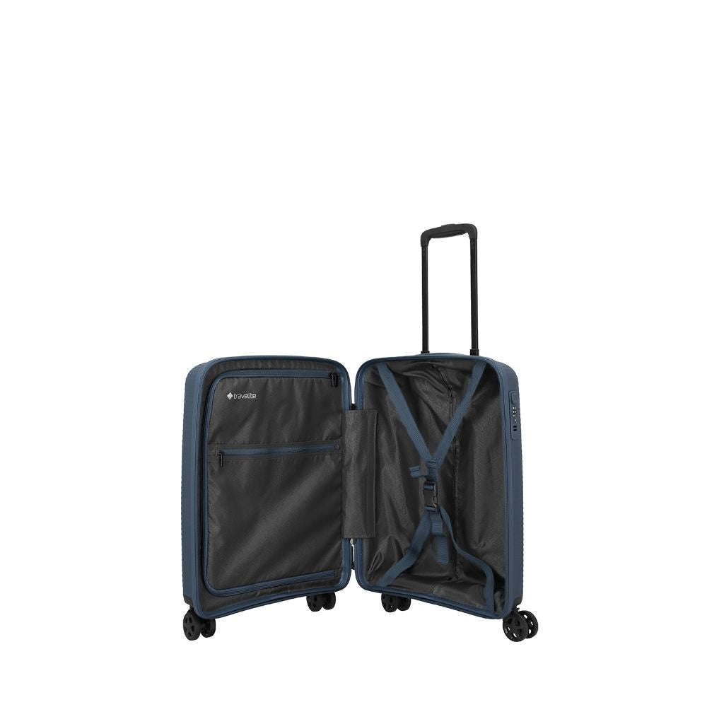Travelite Air Stripe Navy 4-Doppelrollen Trolley S 55cm