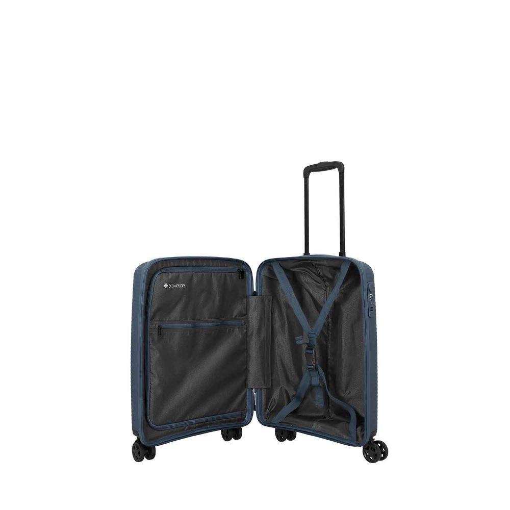 Travelite Air Stripe Navy 4-Doppelrollen Trolley S 55cm