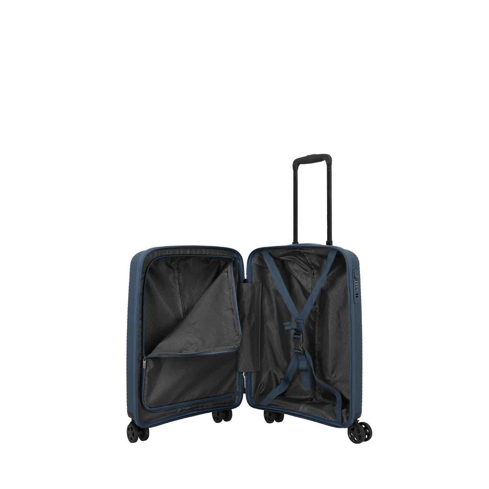 Travelite Air Stripe Navy 4-Doppelrollen Trolley S 55cm