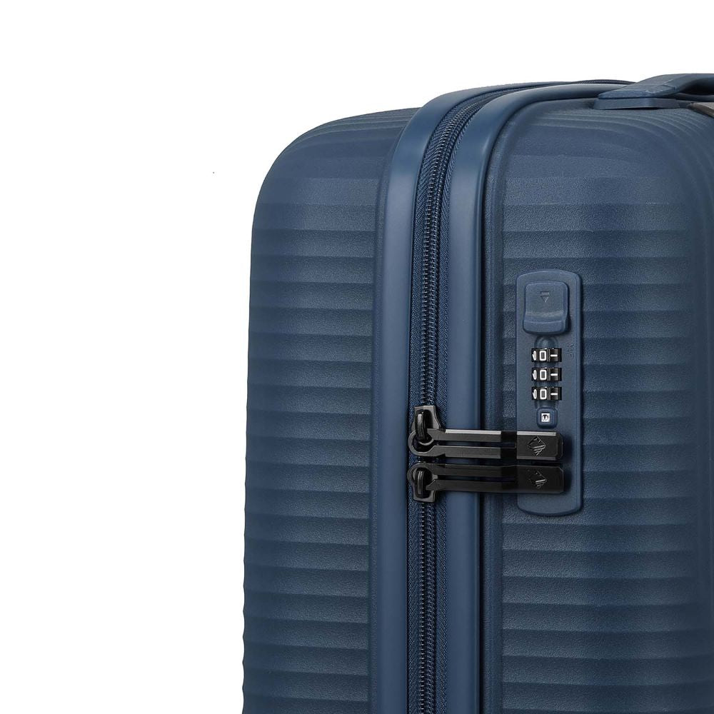 Travelite Air Stripe Navy 4-Doppelrollen Trolley S 55cm