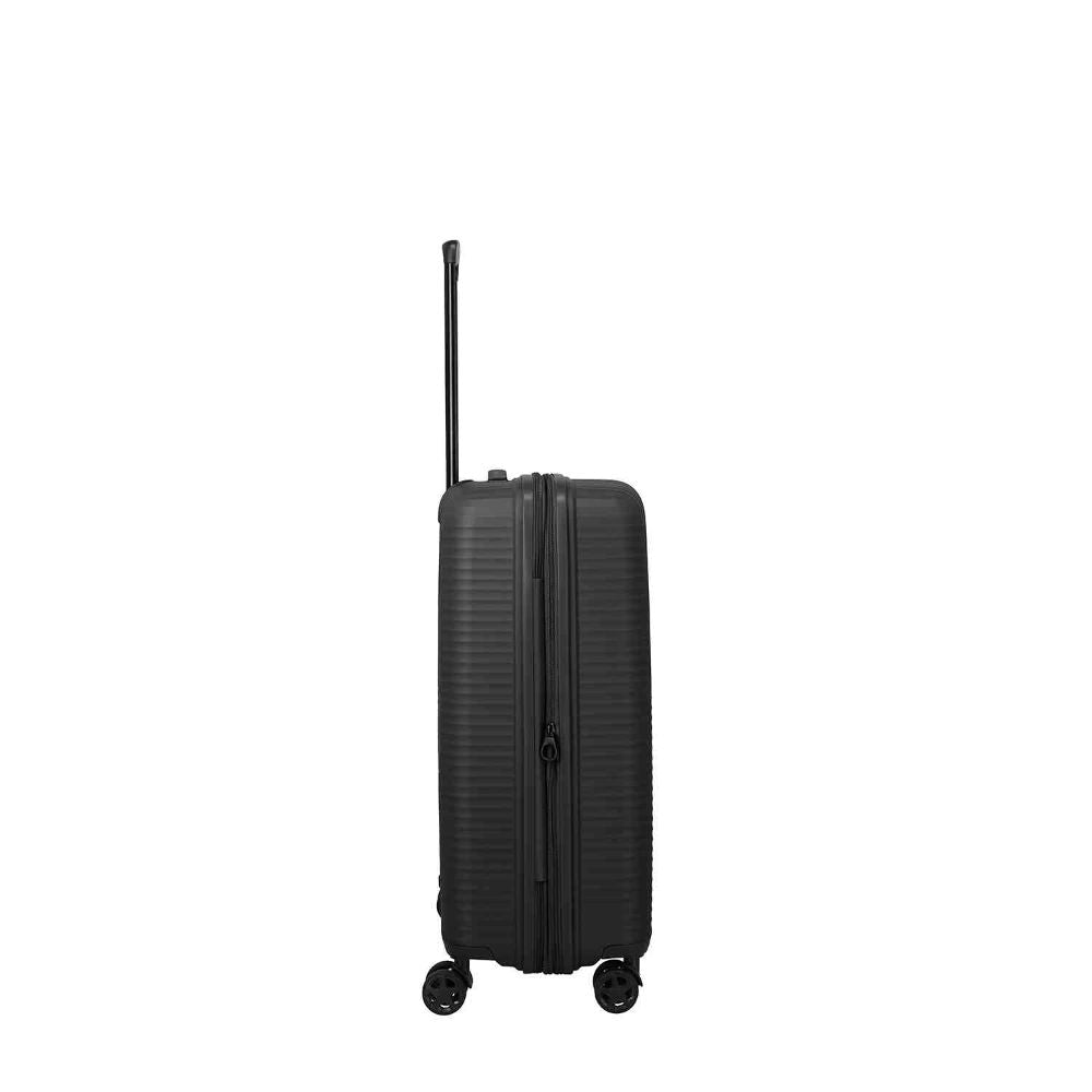 Travelite Air Stripe Schwarz 4-Rollen Trolley M erweiterbar 66cm