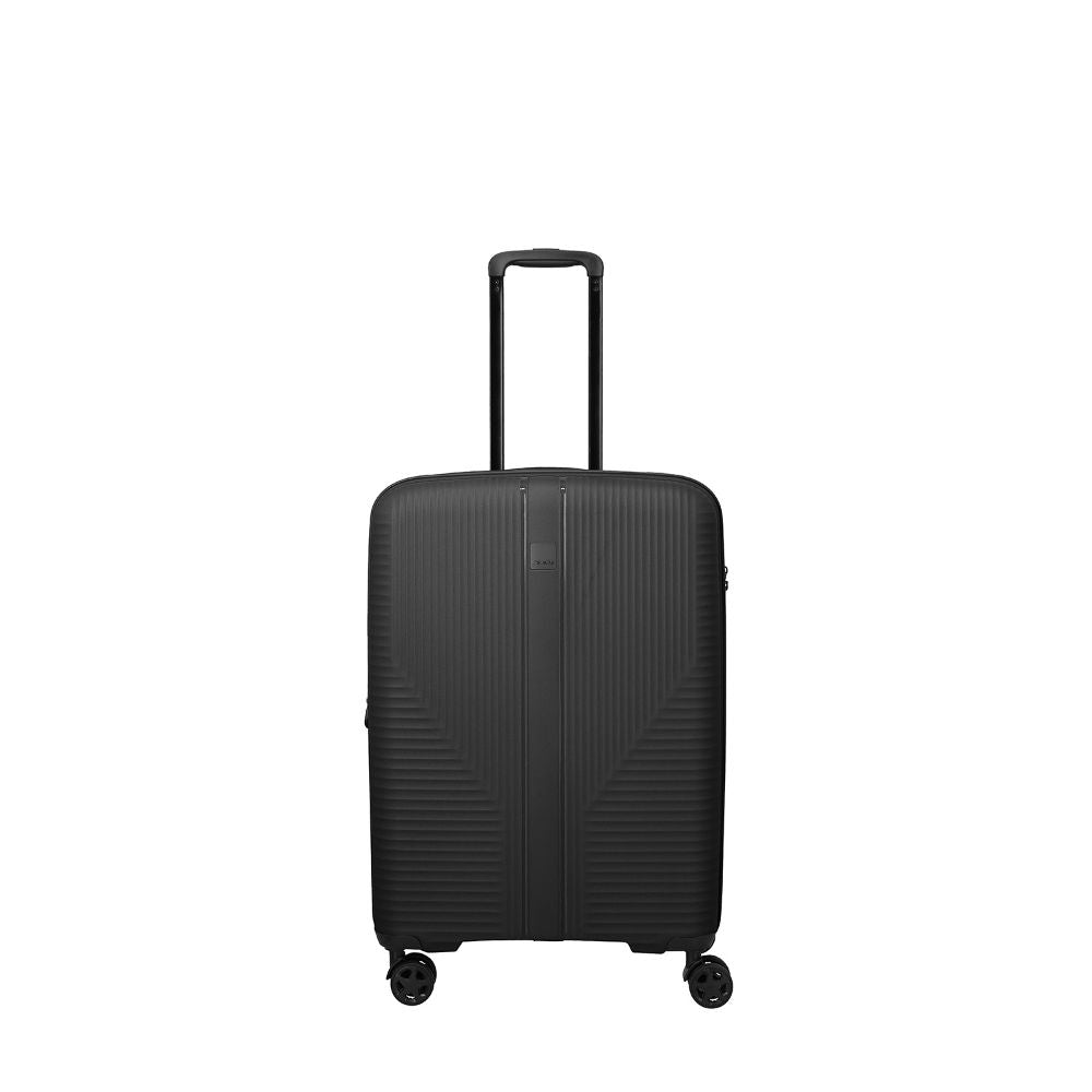 Travelite Air Stripe Schwarz 4-Rollen Trolley M erweiterbar 66cm
