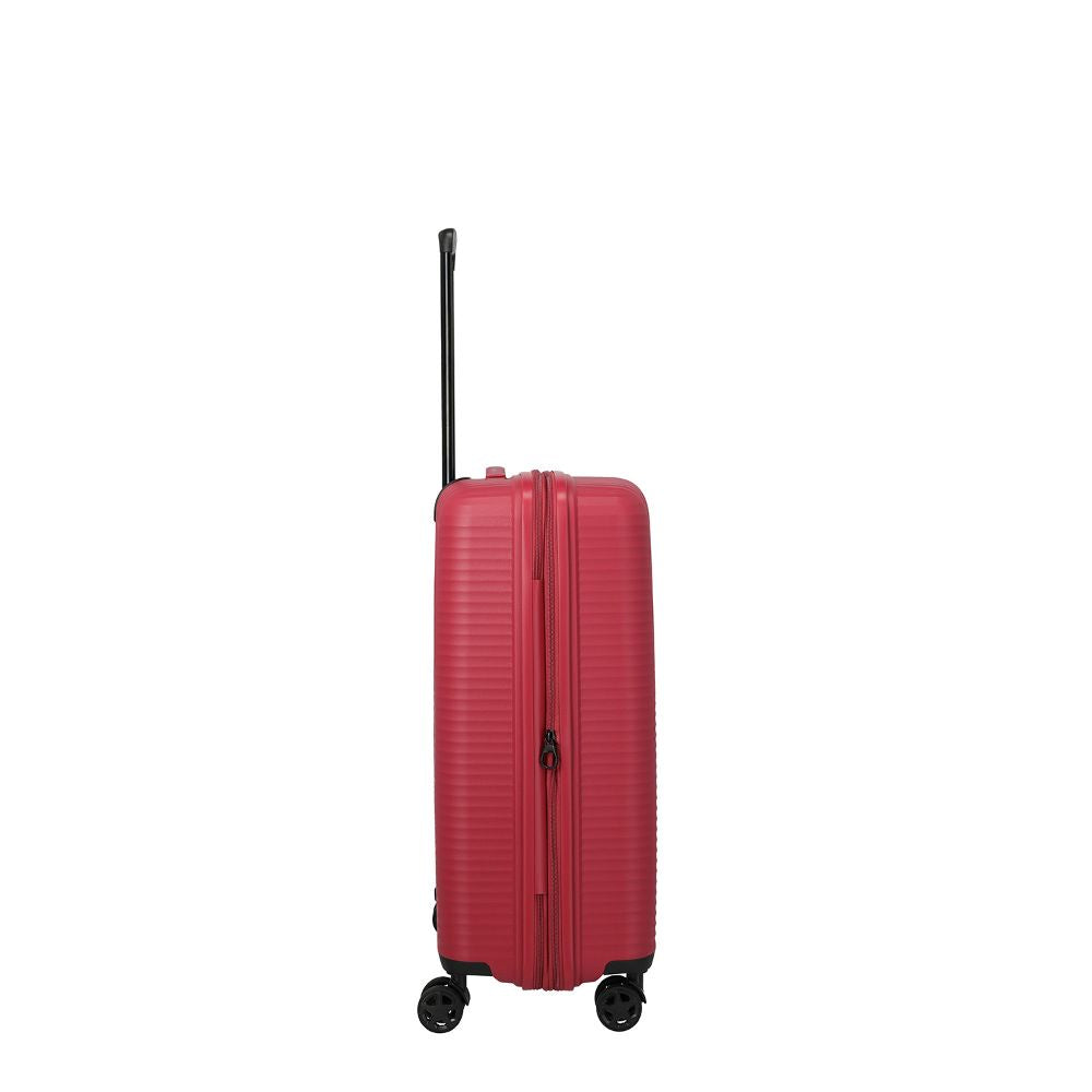 Travelite Air Stripe Rot 4-Doppelrollen Trolley M 66cm