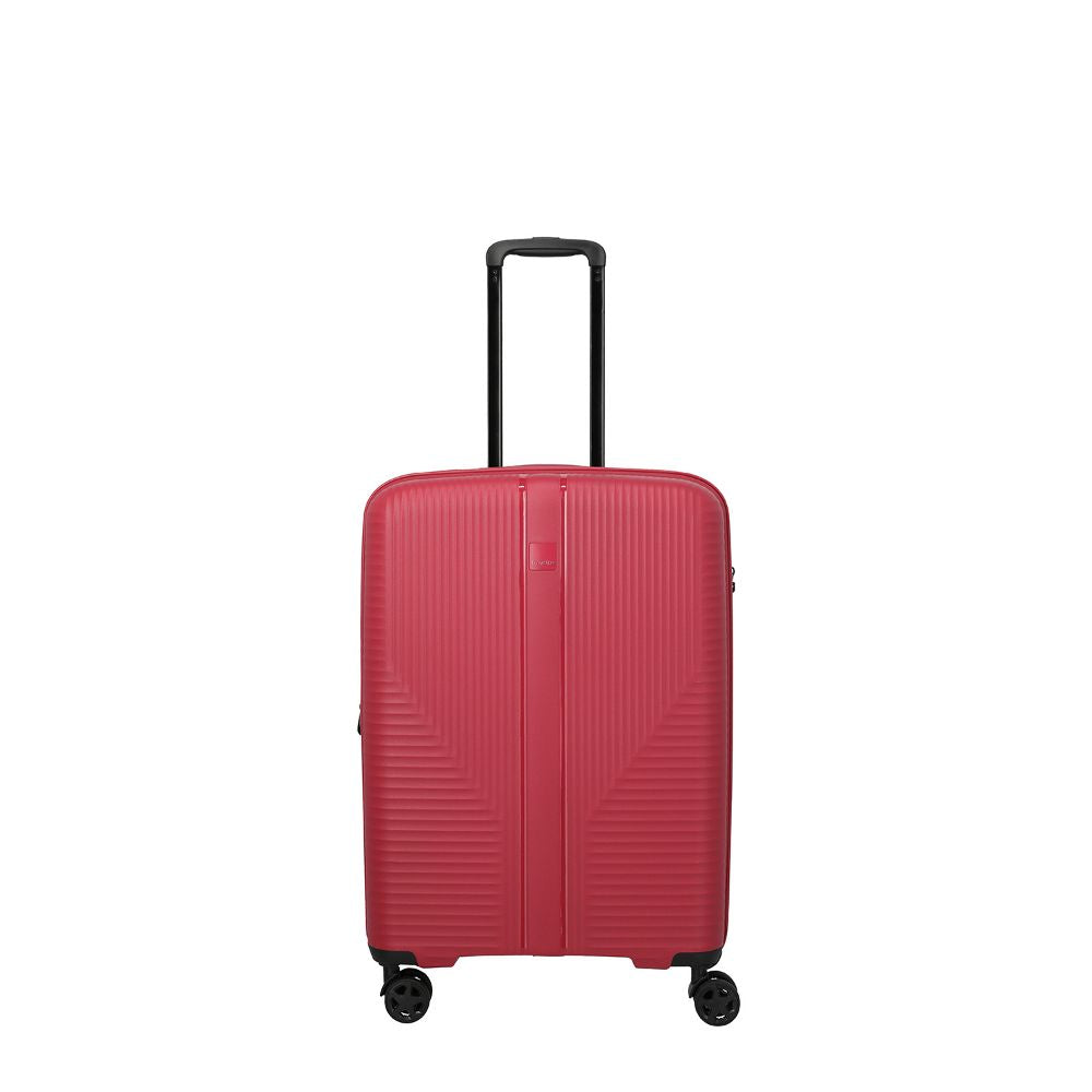 Travelite Air Stripe Rot 4-Doppelrollen Trolley M 66cm
