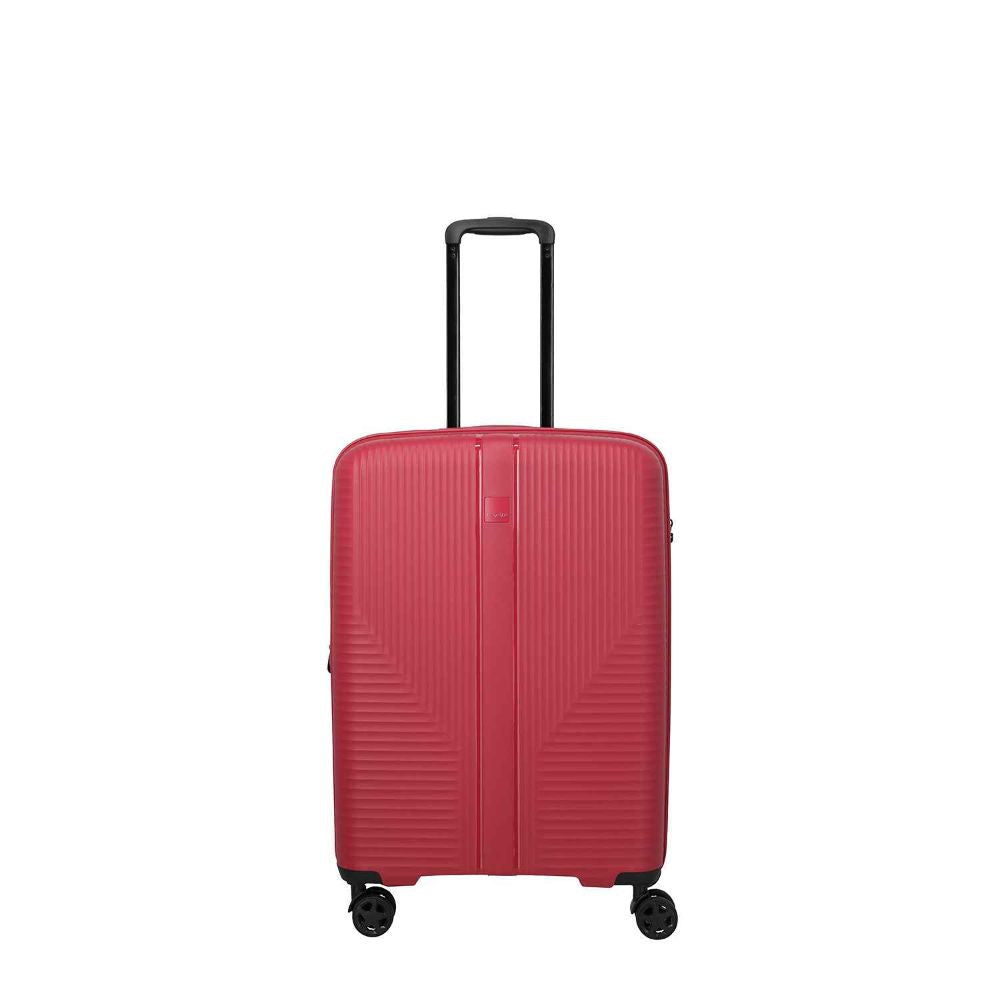 Travelite Air Stripe Rot 4-Doppelrollen Trolley M 66cm