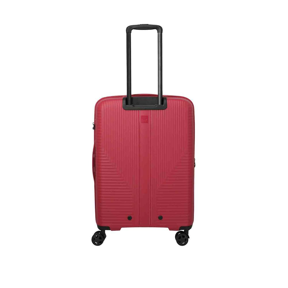 Travelite Air Stripe Rot 4-Doppelrollen Trolley M erweiterbar 66cm