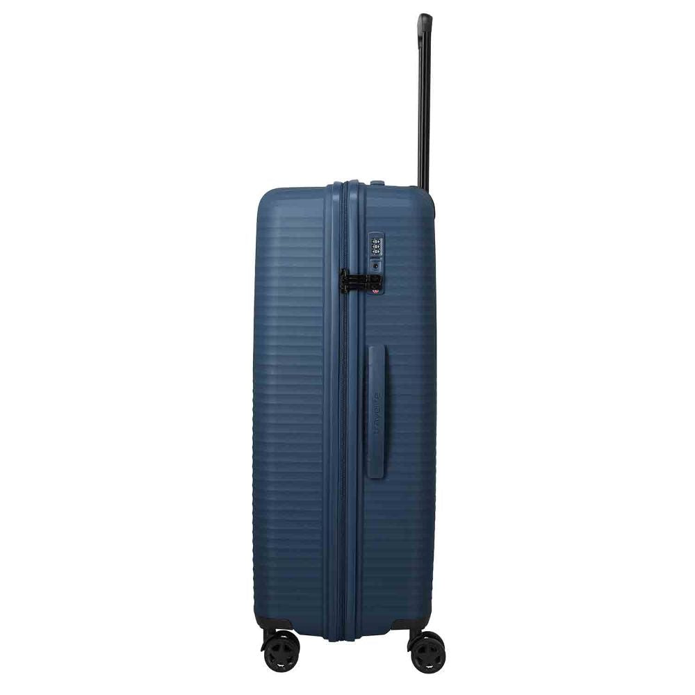 Travelite Air Stripe Navy 4-Doppelrollen Trolley L 77cm