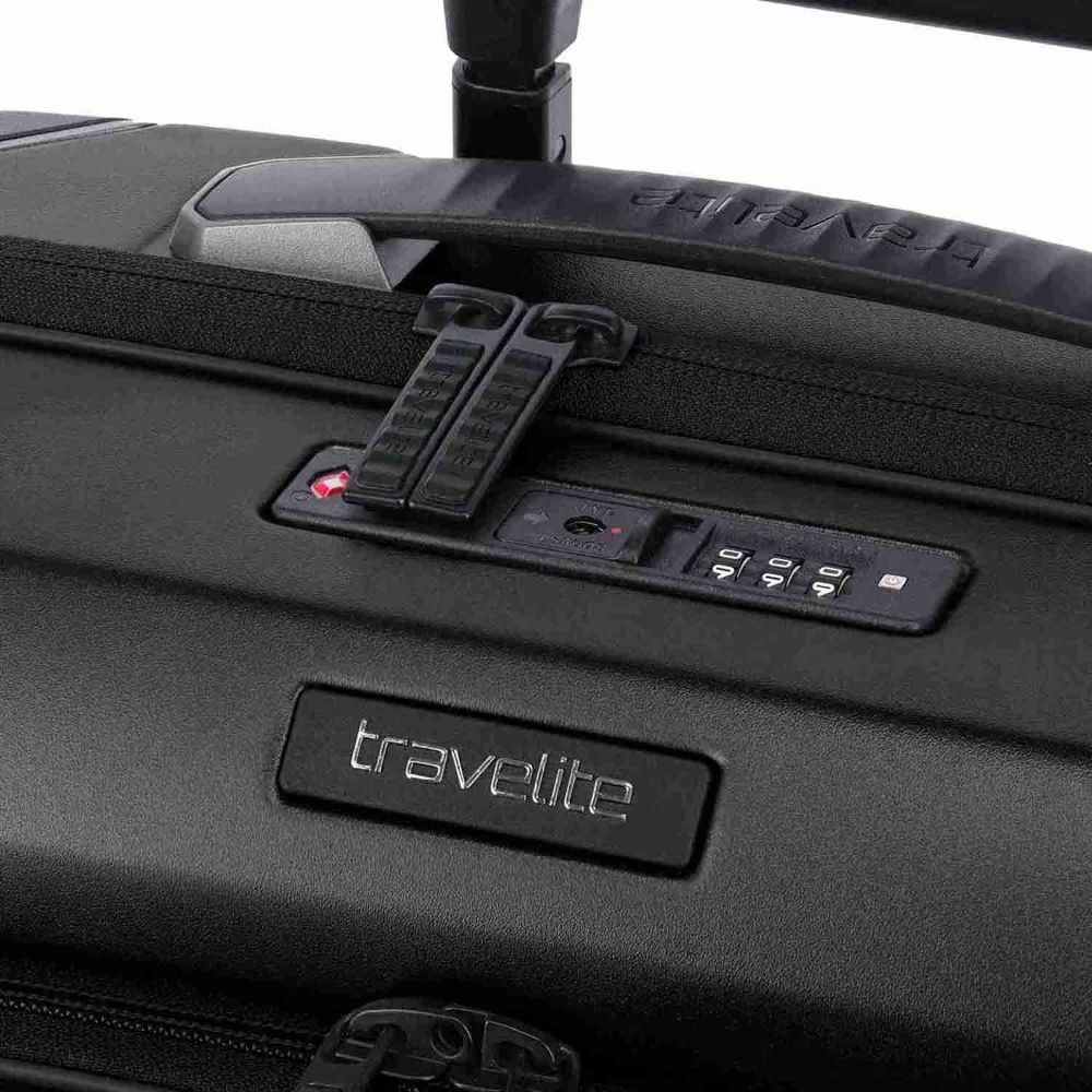 Travelite Millennium Black 4-Doppelrollen Business Pocket Trolley S 55 cm