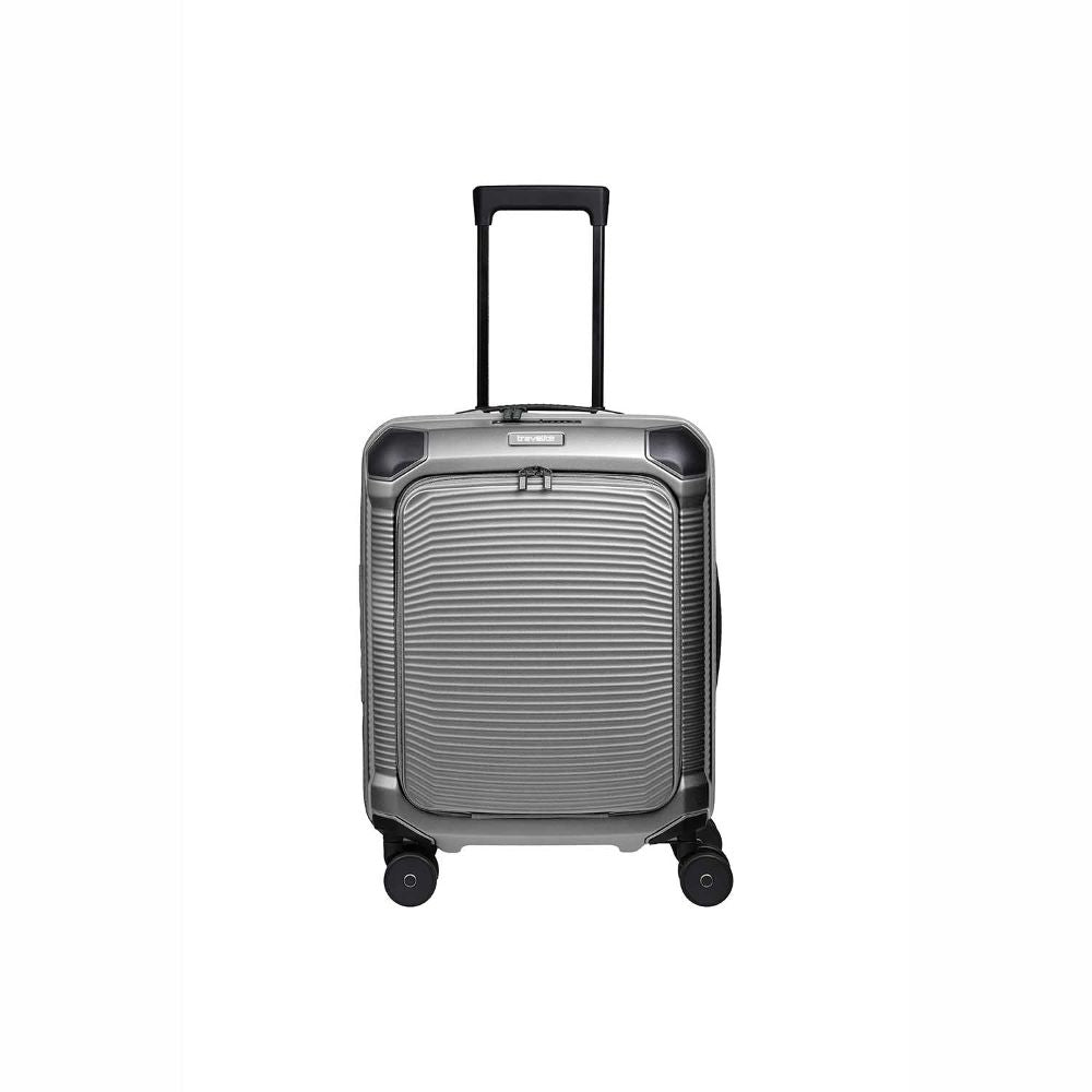 Travelite Millennium Silver 4-Doppelrollen Business Pocket Trolley S 55 cm