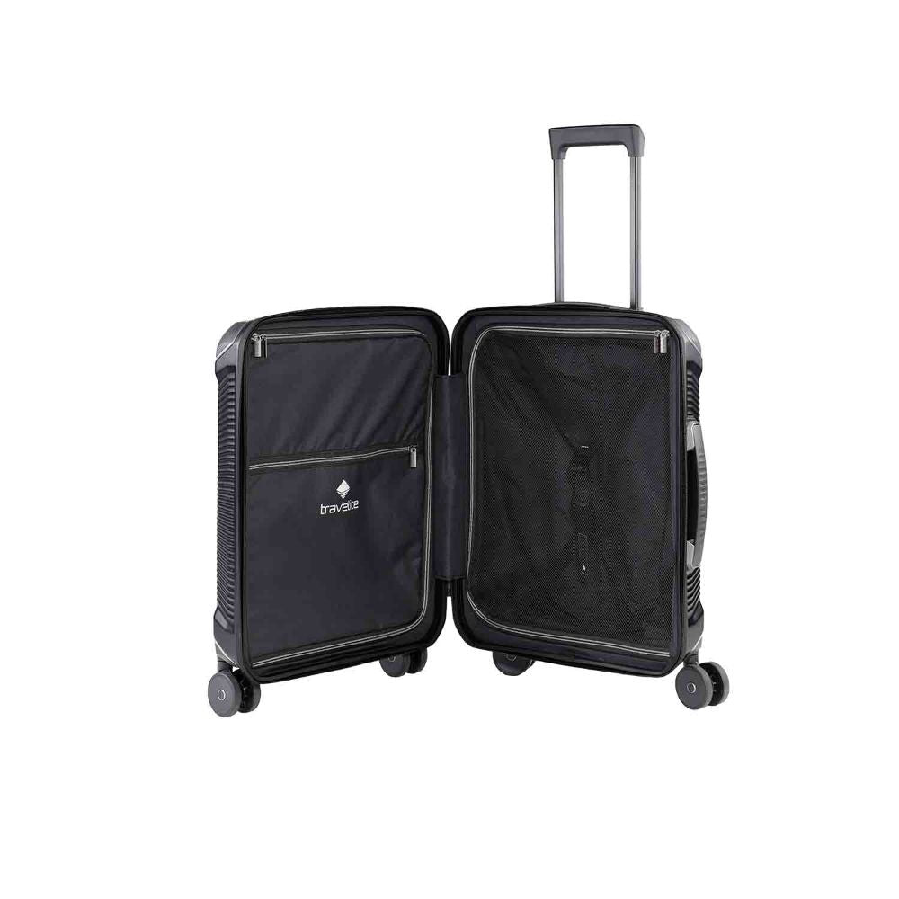 Travelite Millennium Black 4-Doppelrollen Trolley S 55 cm