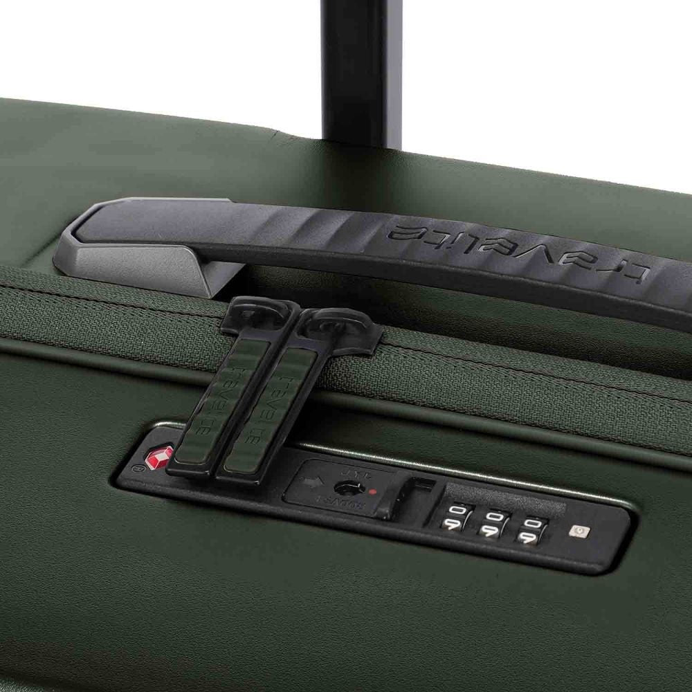 Travelite Millennium Pine Green 4-Doppelrollen Trolley S 55 cm