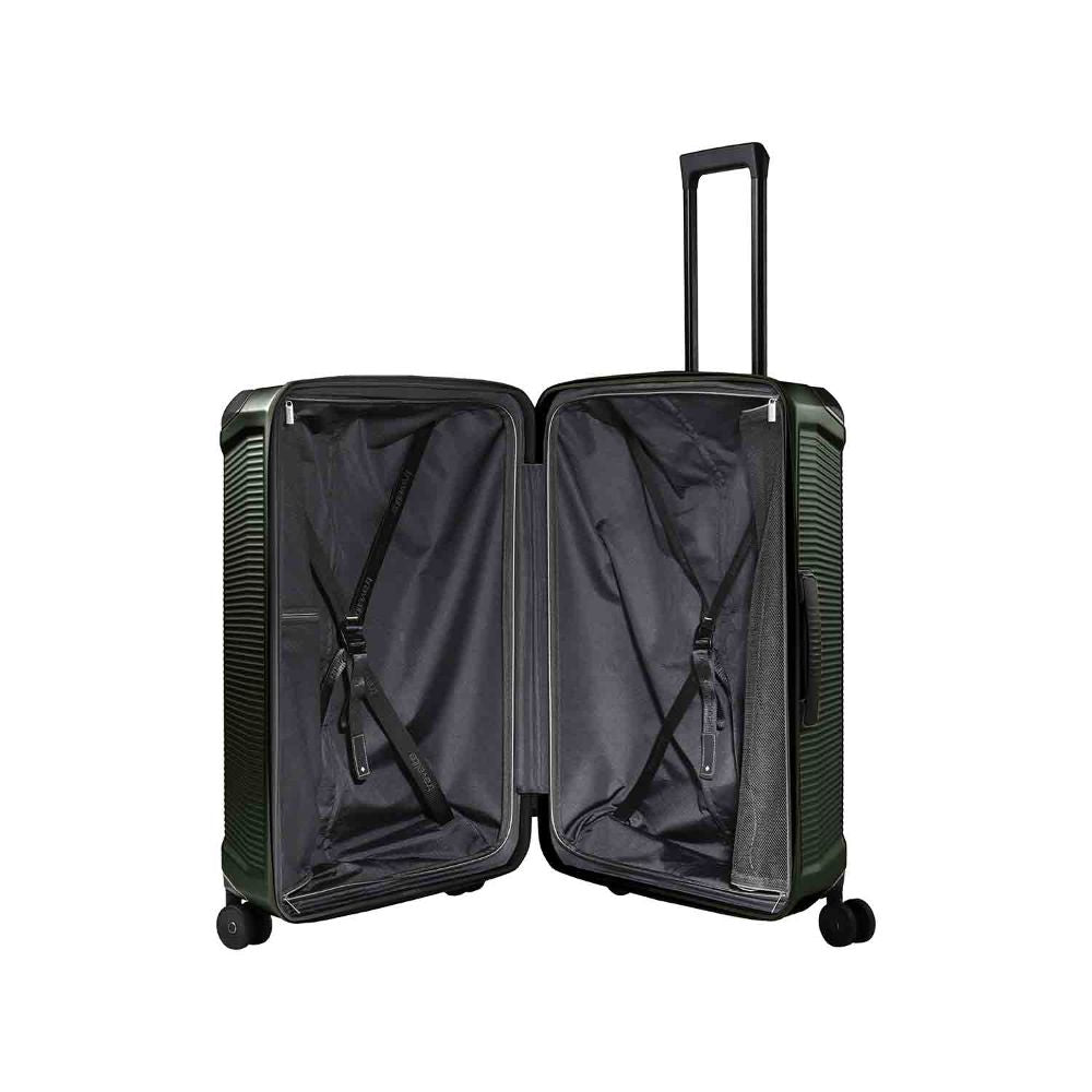 Travelite Millennium Pine Green 4-Doppelrollen Trolley L 76 cm
