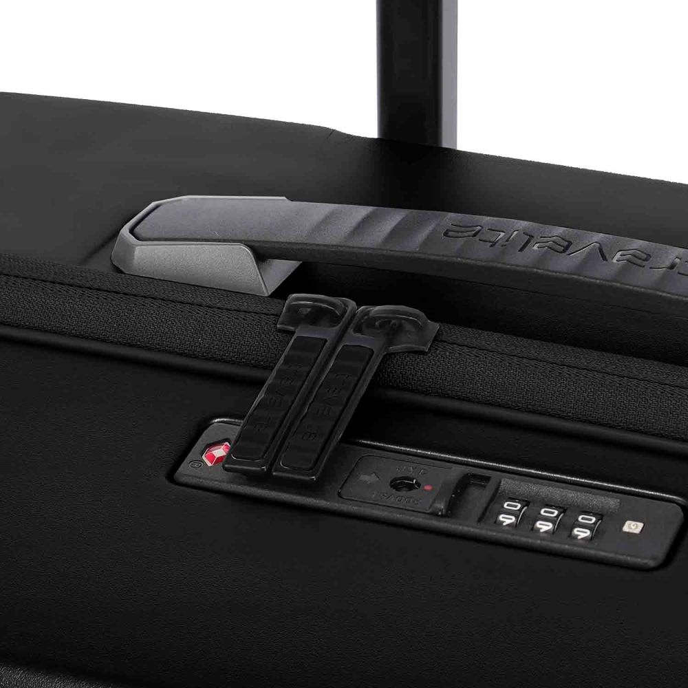 Travelite Millennium Black 4-Doppelrollen Trolley L 76 cm