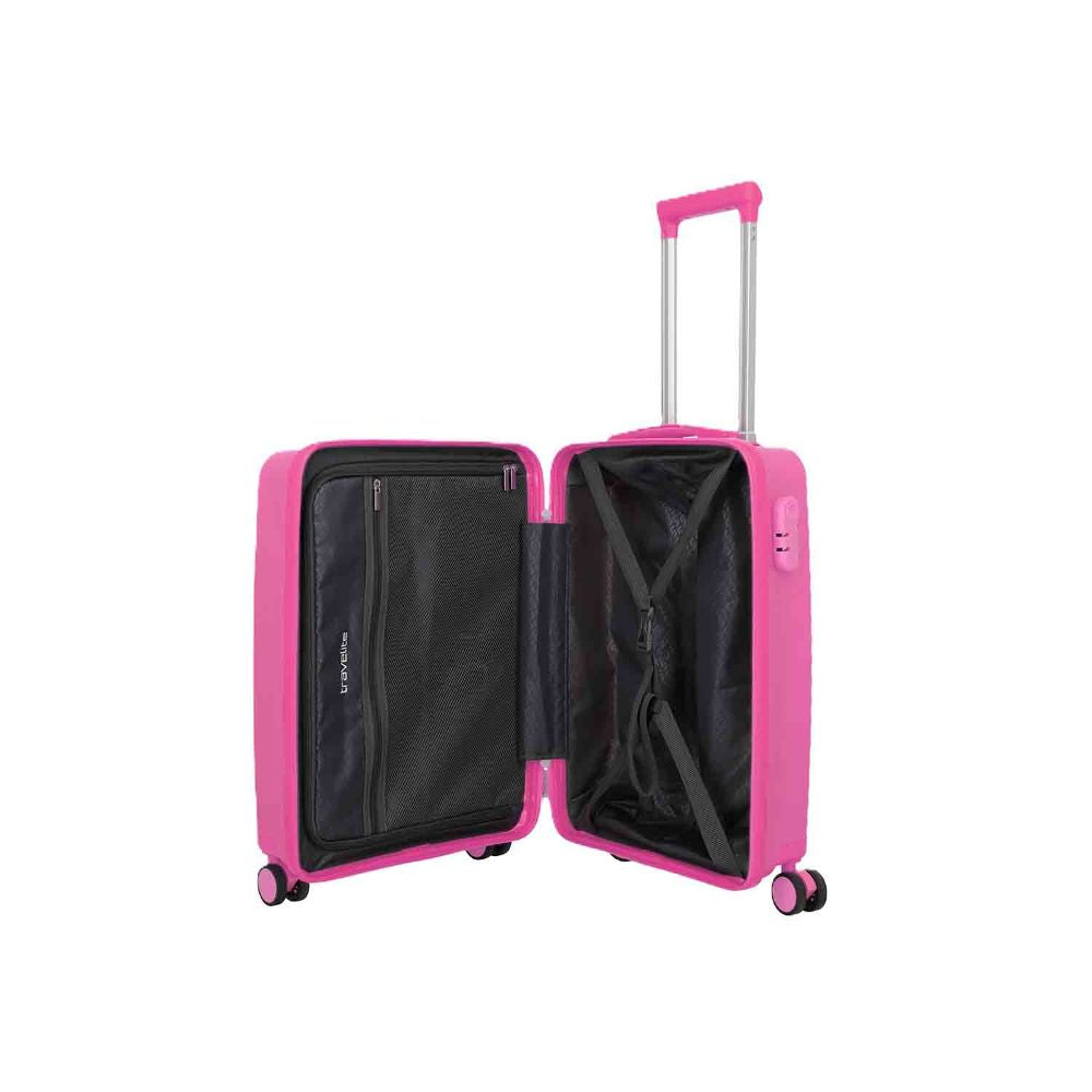 Travelite Pacific Pink 4 Doppelrollen Trolley S 55 cm