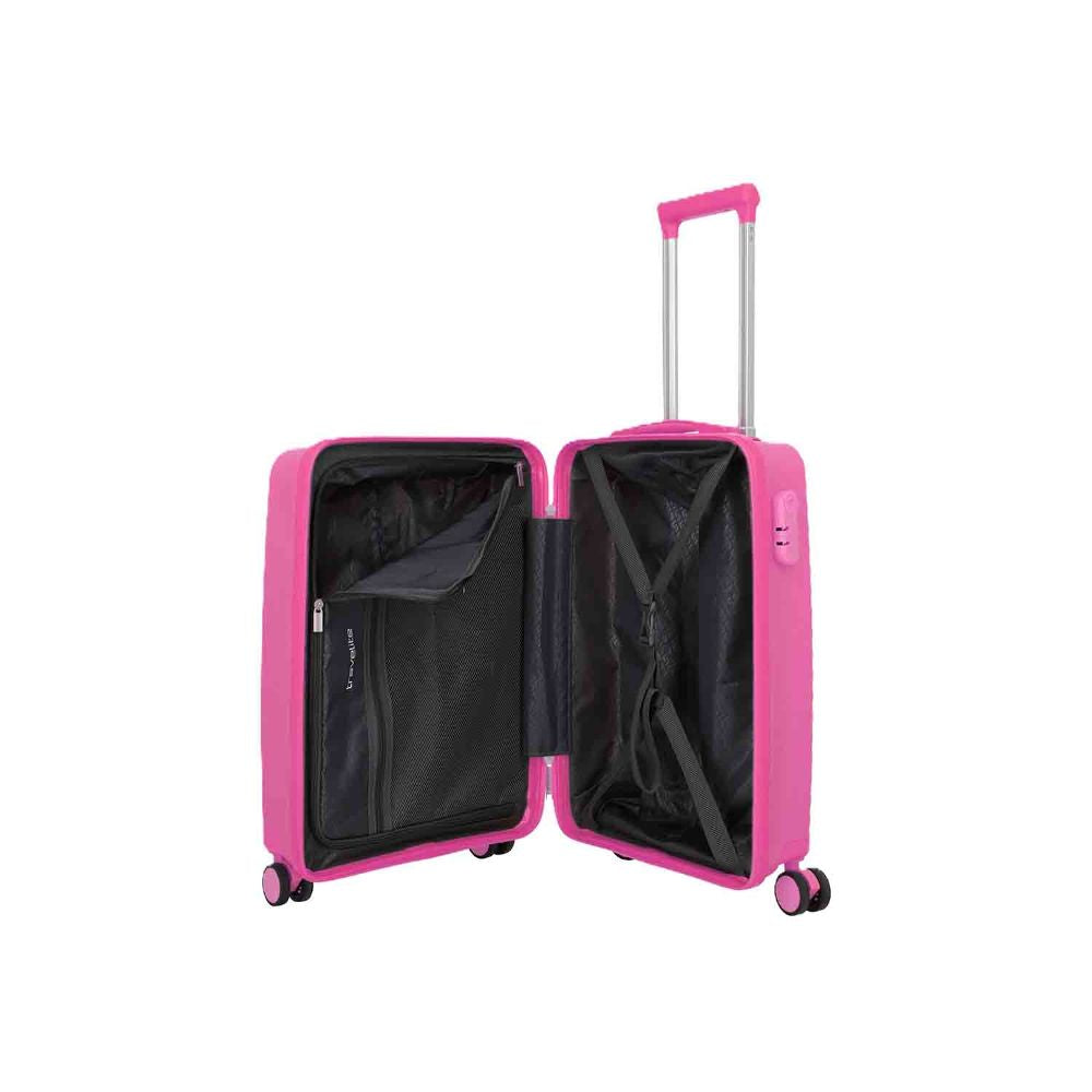 Travelite Pacific Pink 4 Doppelrollen Trolley S 55 cm