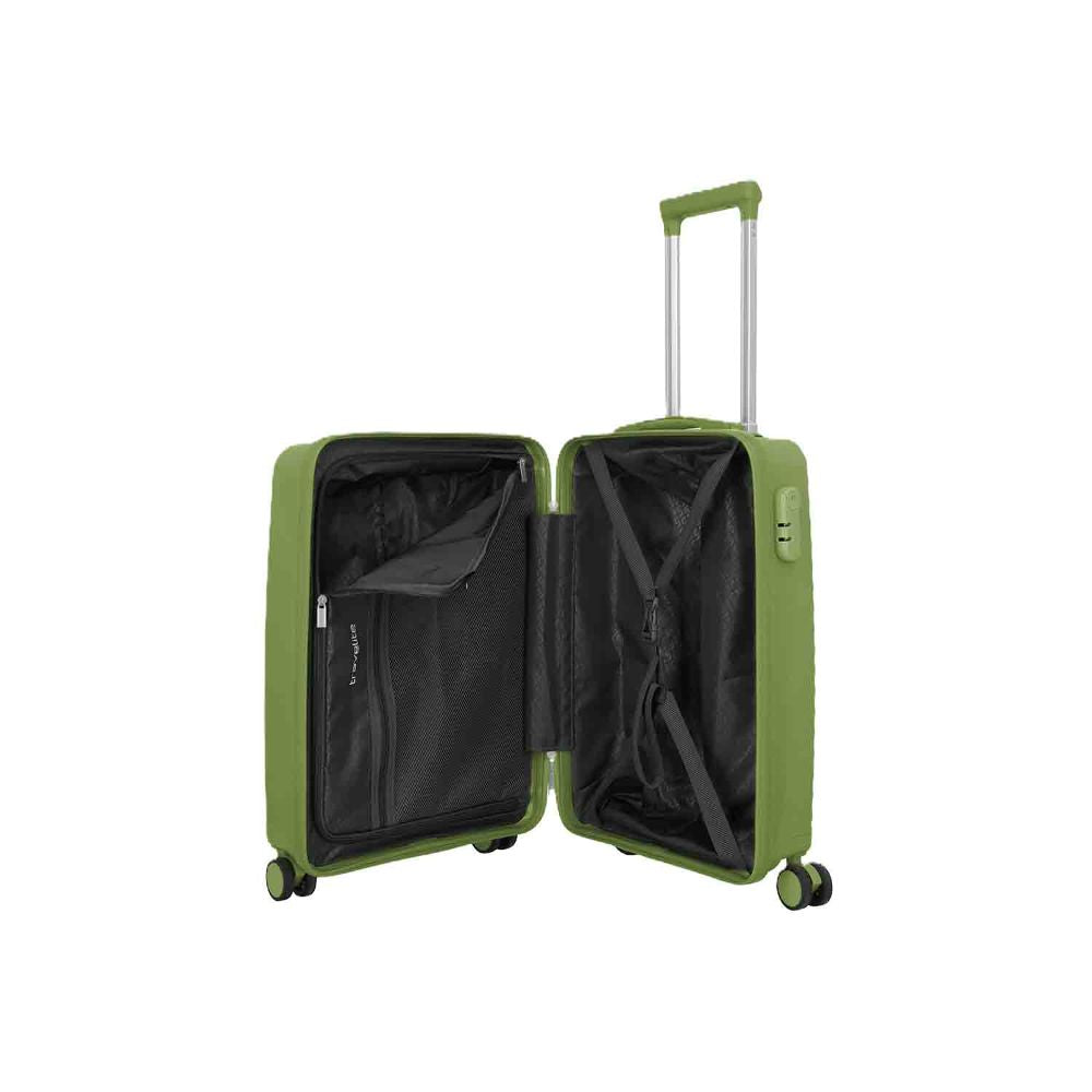 Travelite Pacific Olive 4 Doppelrollen Trolley S 55 cm