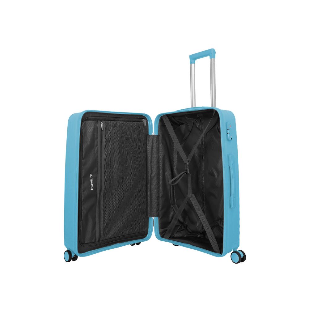 Travelite Pacific Light Blue Trolley M 67 cm