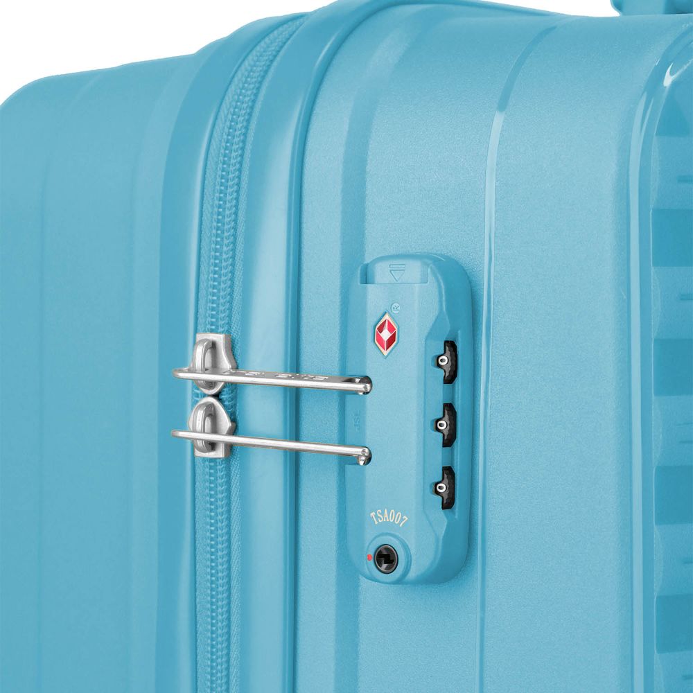 Travelite Pacific Light Blue Trolley M 67 cm