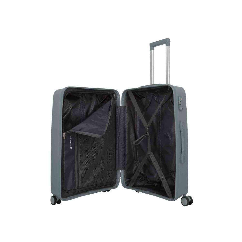 Travelite Pacific Anthracite 4 Doppelrollen Trolley M 67 cm