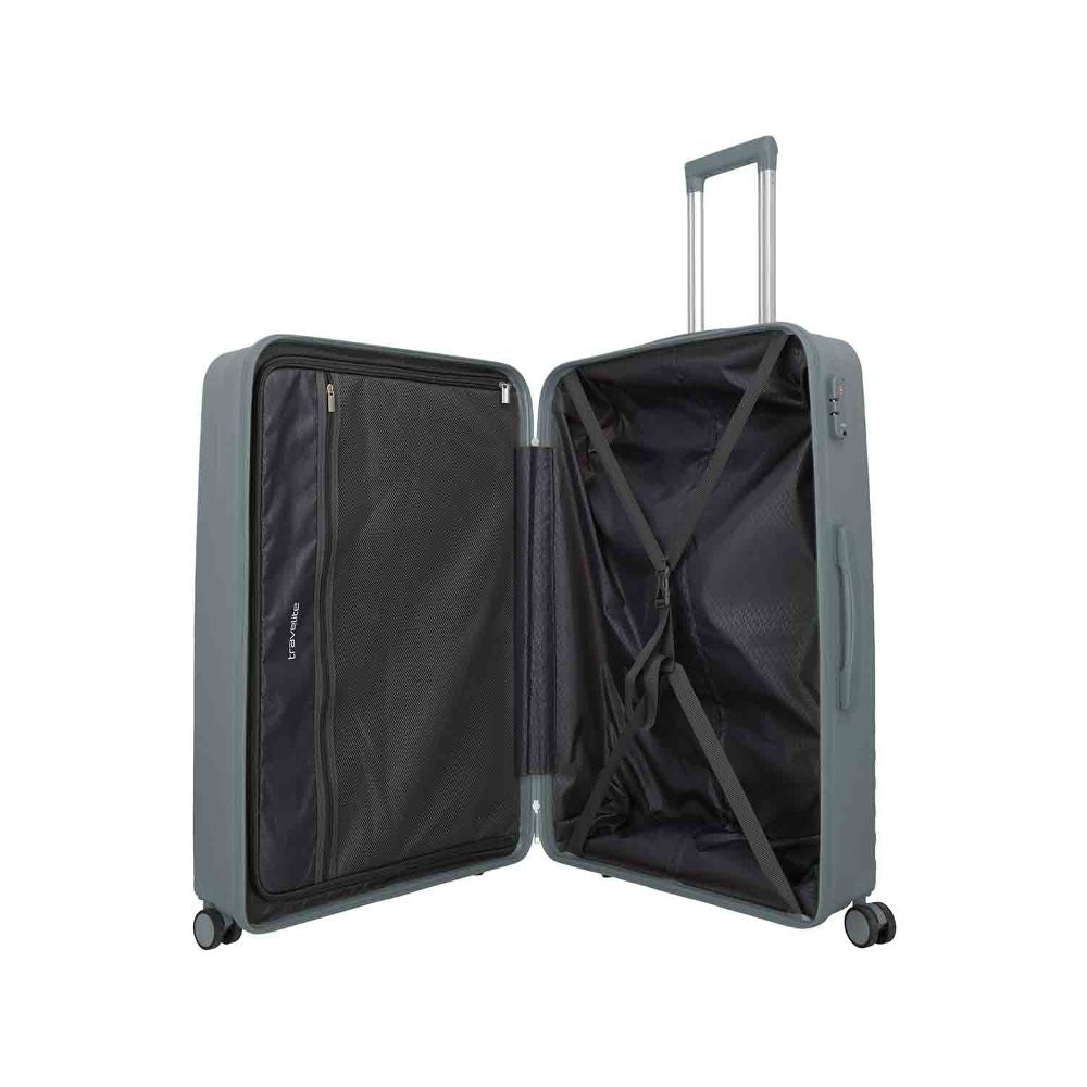Travelite Pacific Anthracite 4 Doppelrollen Trolley L 78 cm