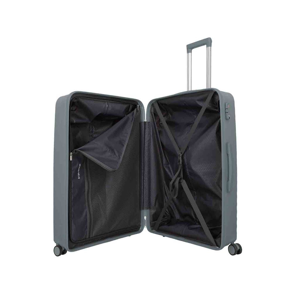 Travelite Pacific Anthracite 4 Doppelrollen Trolley L 78 cm