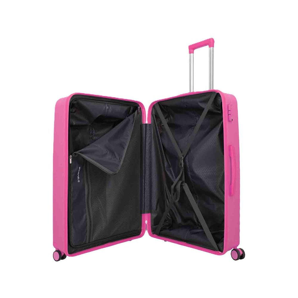 Travelite Pacific Pink 4 Doppelrollen Trolley L 78 cm