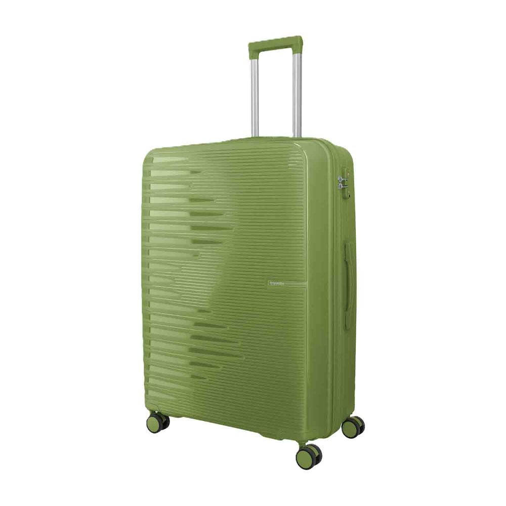 Travelite Pacific Olive 4 Doppelrollen Trolley L 78 cm