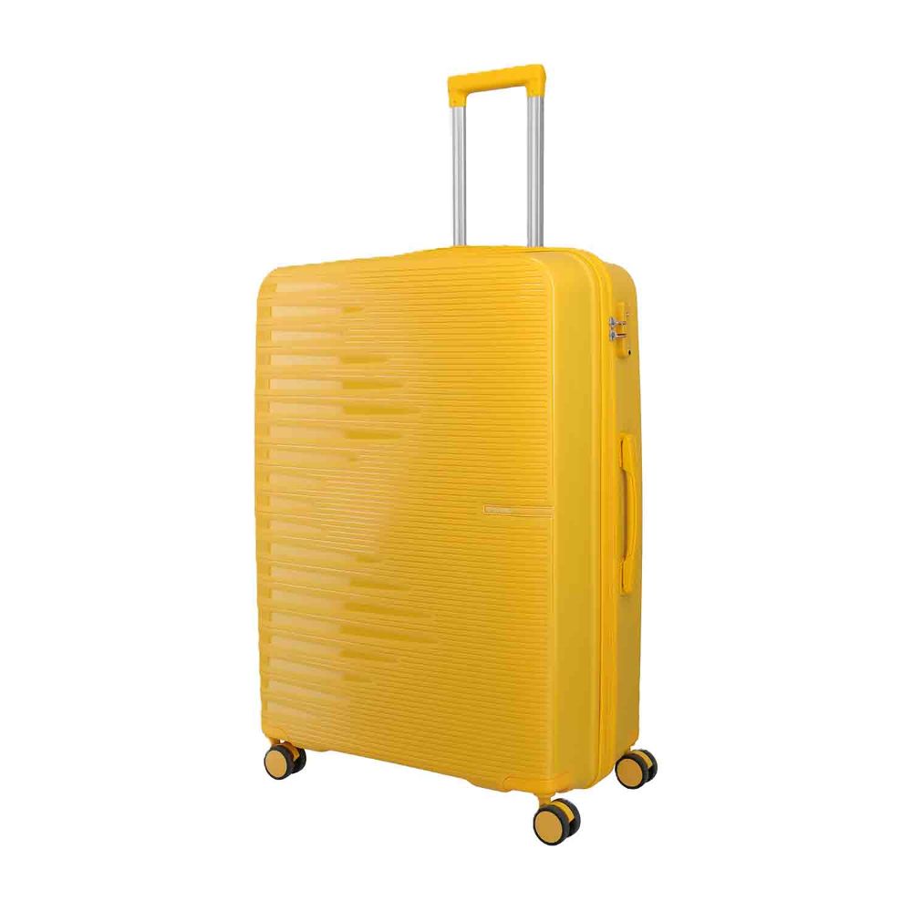 Travelite Pacific Yellow 4 Doppelrollen Trolley L 78 cm
