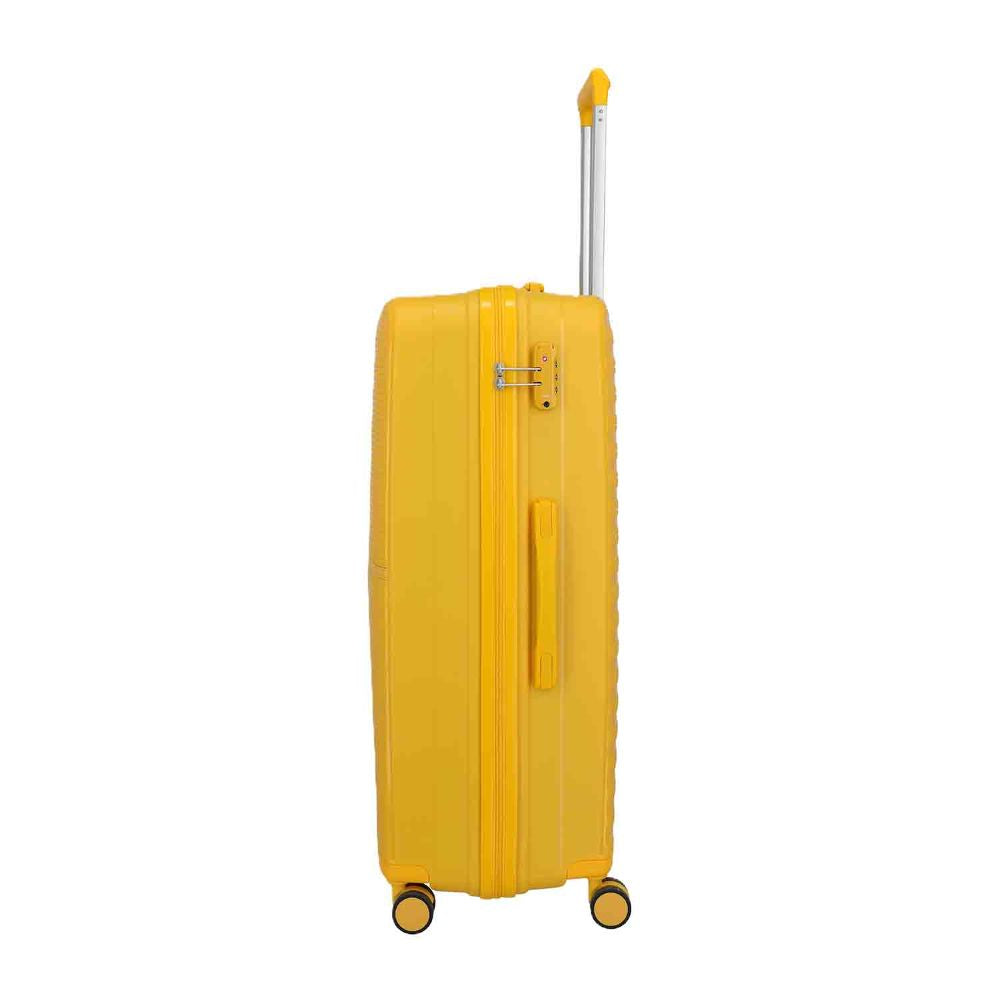 Travelite Pacific Yellow 4 Doppelrollen Trolley L 78 cm