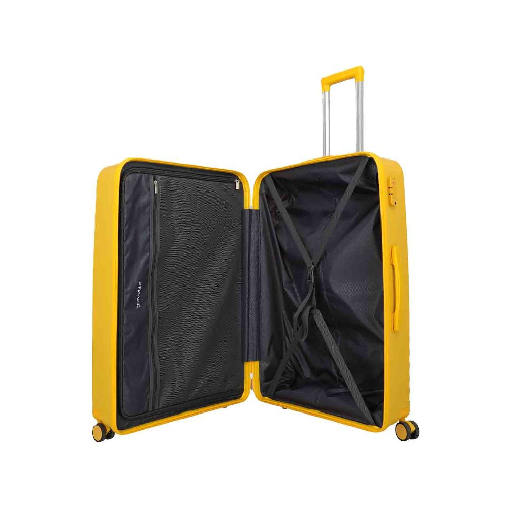 Travelite Pacific Yellow 4 Doppelrollen Trolley L 78 cm