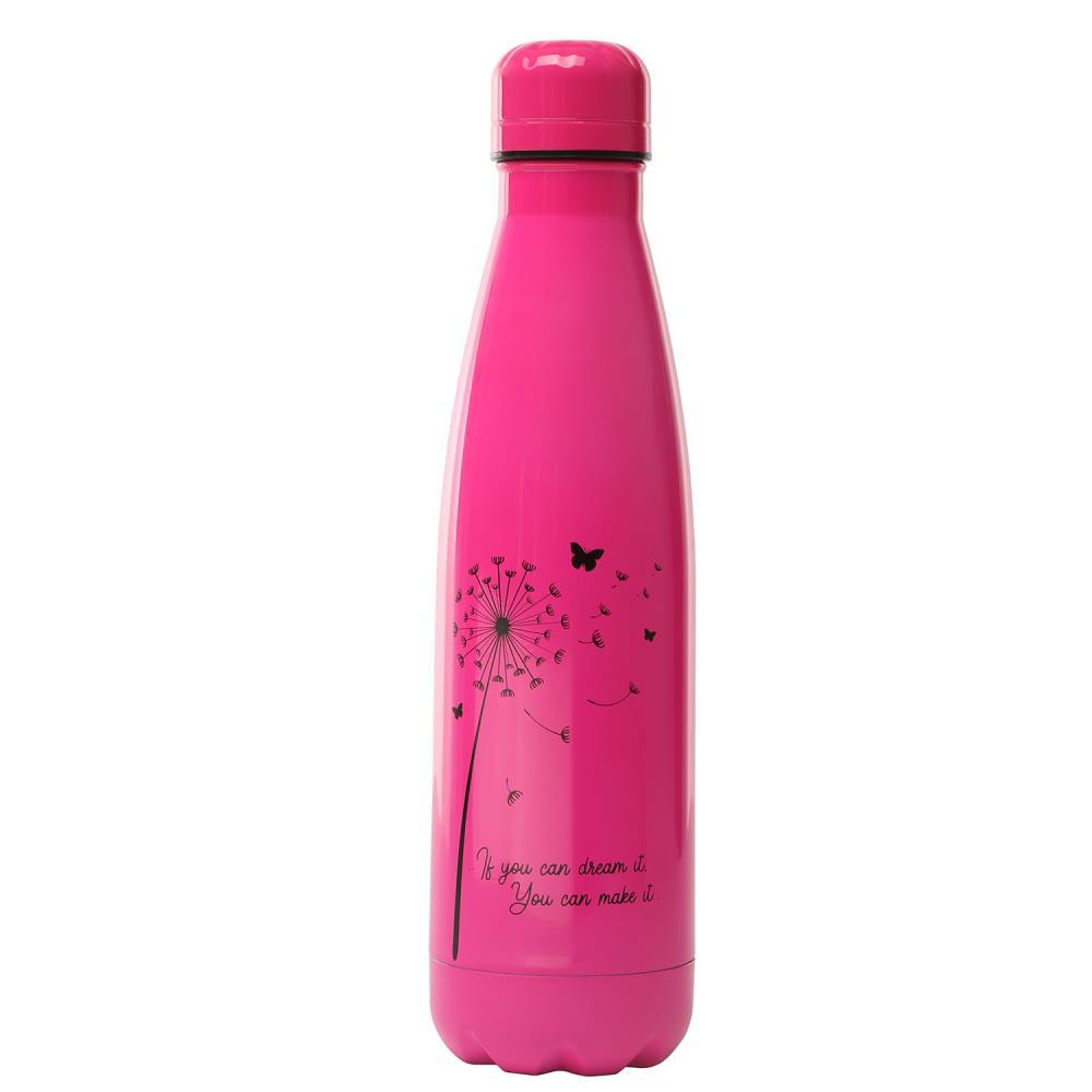 Xanadoo Edelstahl Trinkflasche Neon Pink If You Dream 0,5 L