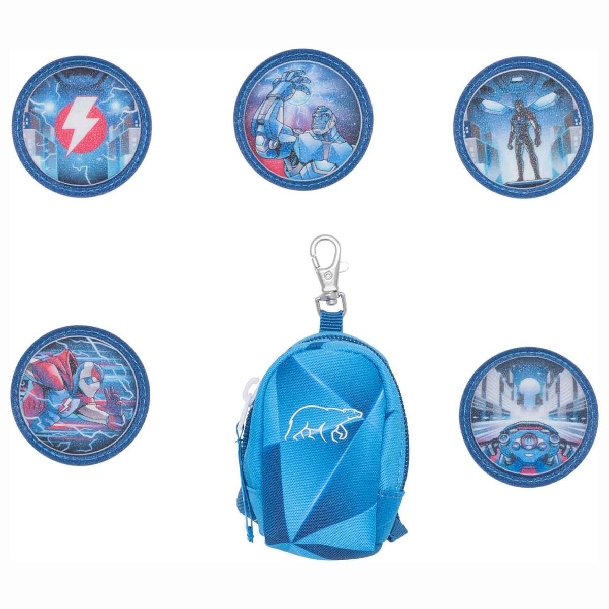 Beckmann Classic Blue Lightning Schulrucksack Set 6tlg.
