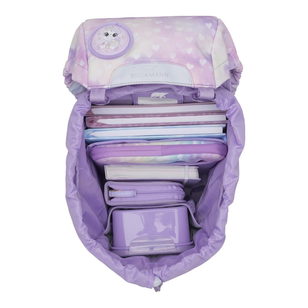Beckmann Classic Unicorn Princess Purple Schulrucksack Set 6tlg.