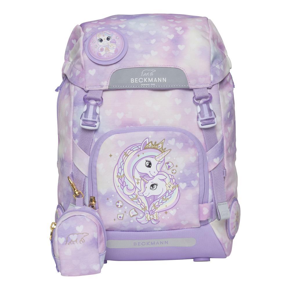 Beckmann Classic Unicorn Princess Purple Schulrucksack Set 8tlg.