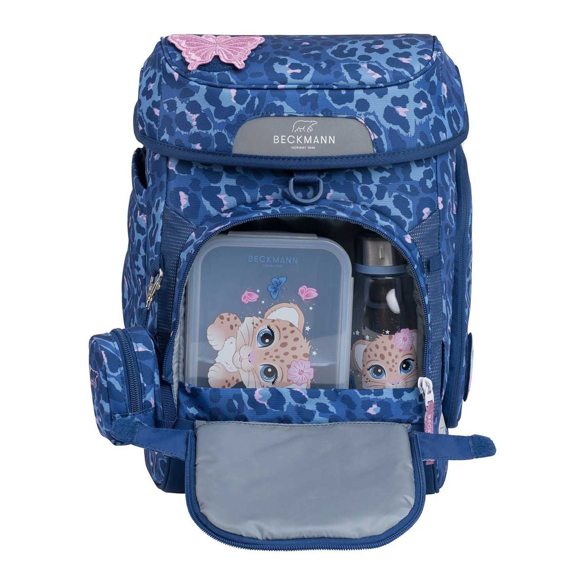 Beckmann Plus Air Cheeta Schulranzen Set 6tlg.