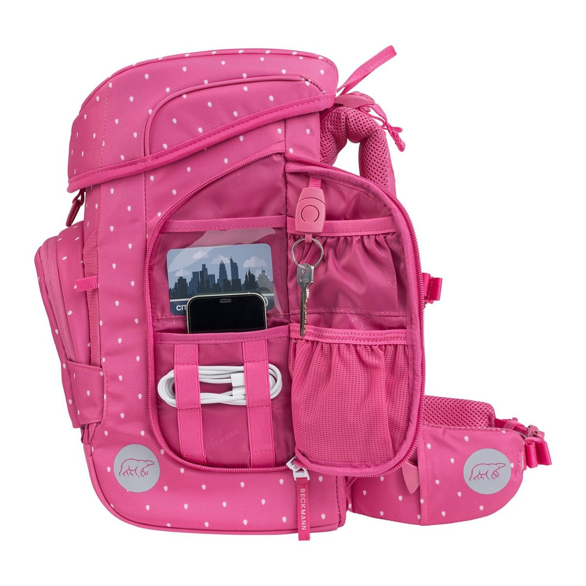 Beckmann Plus Air Strawberry Schulranzen Set 6tlg.