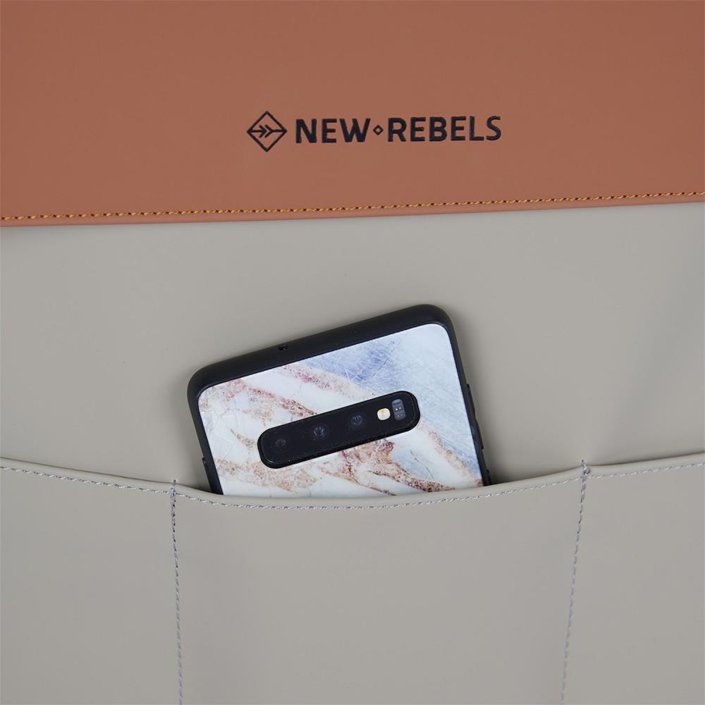 New Rebels Liam Lincoln Orange Beige Rucksack