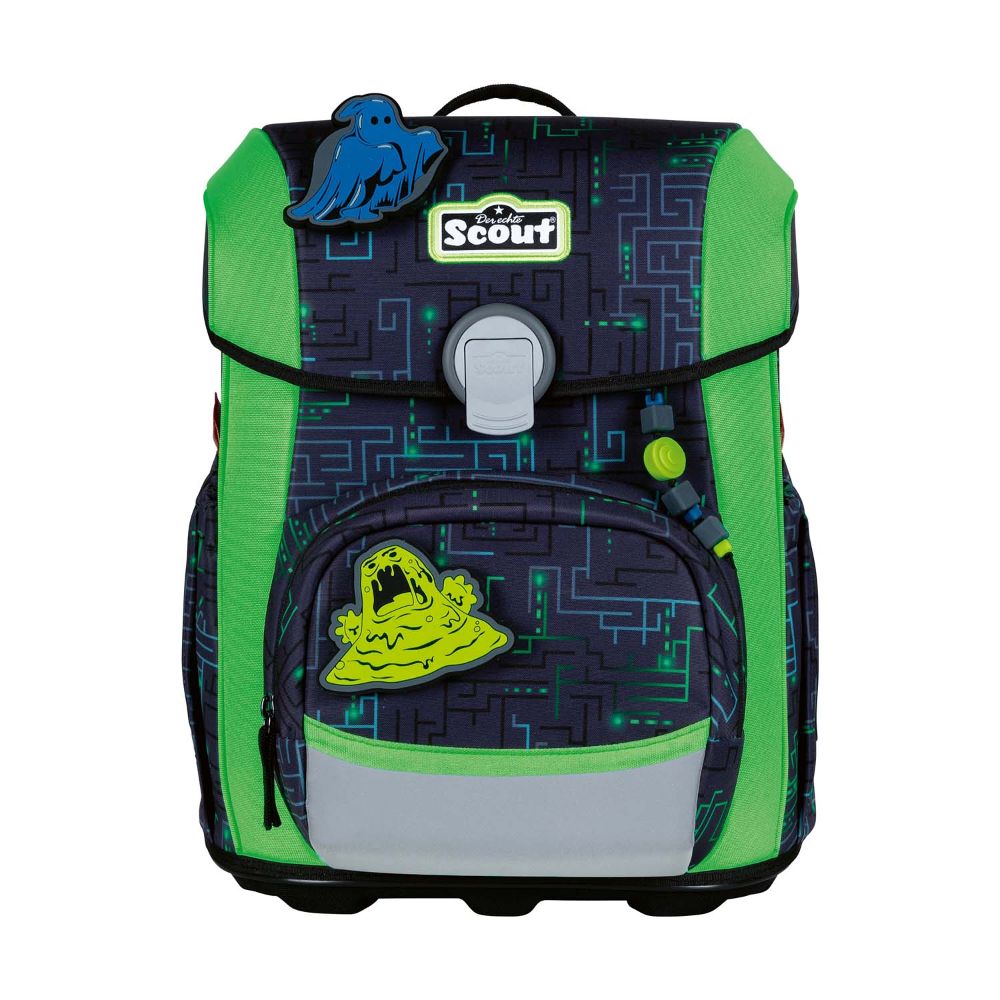 Scout Neo Monster Labyrinth Schulranzen Set 4tlg.