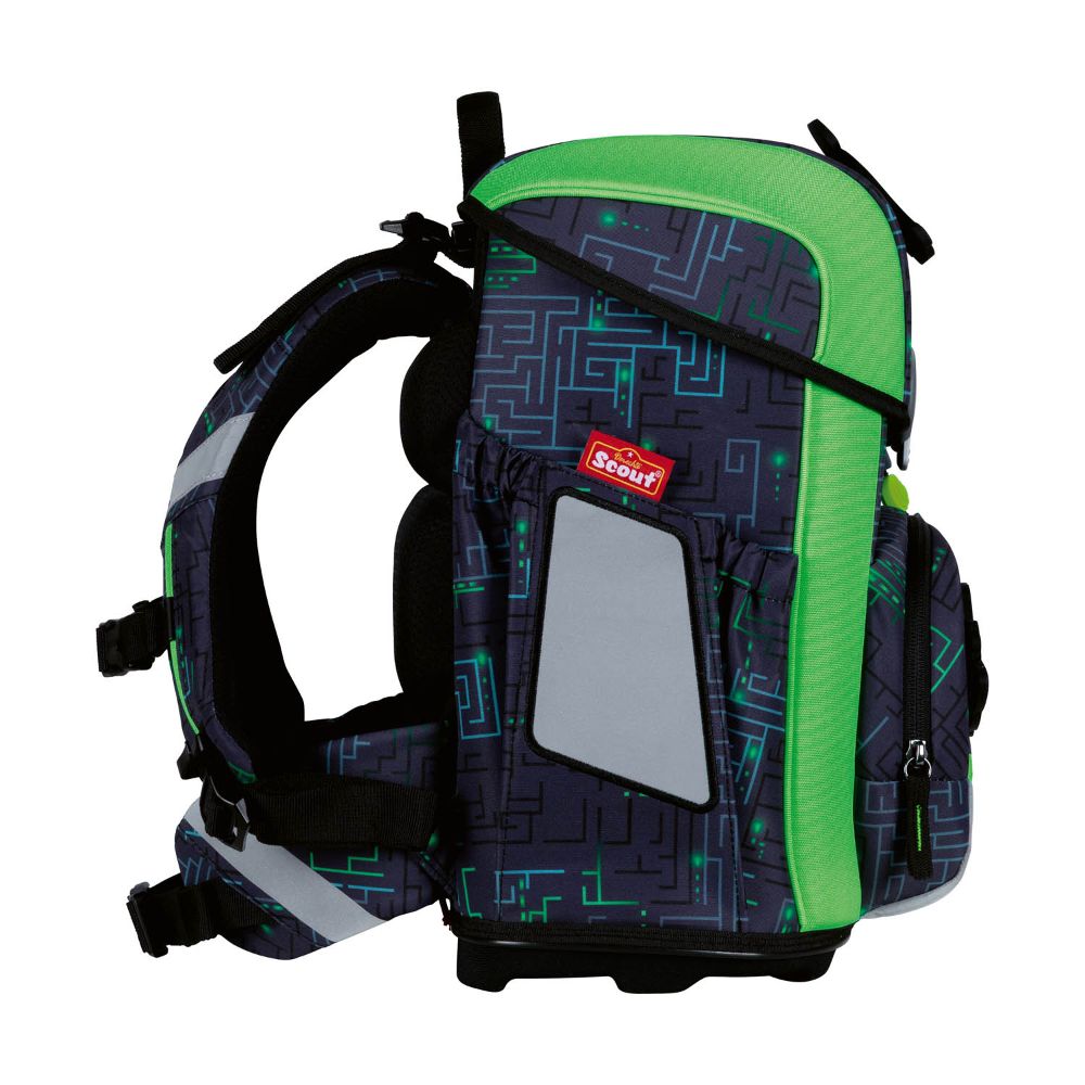 Scout Neo Monster Labyrinth Schulranzen Set 4tlg.