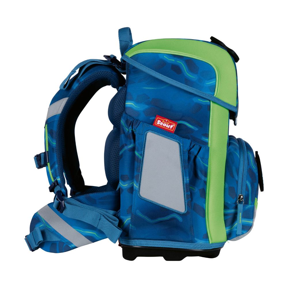 Scout Neo Shark Zone Schulranzen Set 4tlg.