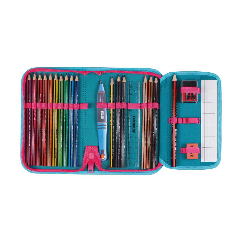 Scout Exklusiv Neo Superflash Extreme Unicorn Schulranzen Set 4tlg.