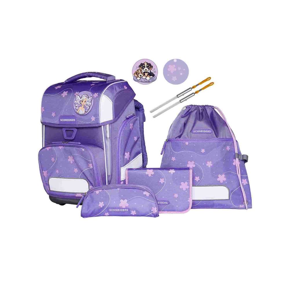 Schneiders Ergolite Flowery Schulranzen Set 9tlg.
