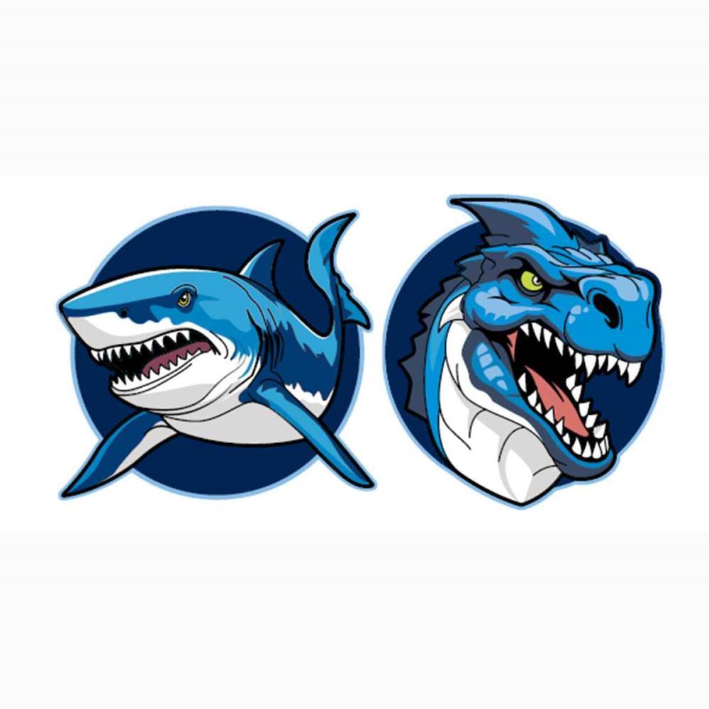 Schneiders Shark und Dragon Patches Set 2tlg.